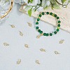 18Pcs Brass Micro Pave Cubic Zirconia Charms ZIRC-BBC0003-42-3