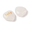 Natural Quartz Crystal Heart Engraving MBTI Figurines Statues for Home Office Desk Decorations X1-G-K353-05E-2