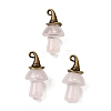 Natural Rose Quartz Mushroom Pendants G-D311-02AB-05-1