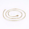 304 Stainless Steel Cable Chains Necklaces NJEW-F226-04G-05-1