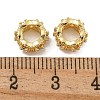 Rack Plating Brass Micro Pave Clear Cubic Zirconia Beads KK-U030-24G-2