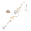 Glass Teardrop Window Hanging Suncatchers X-HJEW-JM04515-01-3