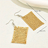 Fashionable Geometric Alloy Rectangle Dangle Earrings HF4602-5