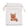 Christmas Cotton Cloth Storage Pouches ABAG-M004-02L-1