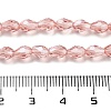 Electroplate Glass Beads Strands X-EGLA-R008-6x4mm-7-2