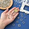 100Pcs 10 Styles Tibetan Style Alloy Bead Frame FIND-CJ0003-76-4