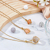 6Pcs 3 Styles 304 Stainless Steel Macrame Pouch Braided Gemstone Holder NJEW-DC00002-5