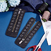 PU Leather Lace-in Boot Zipper Inserts DIY-WH0387-37B-02-5