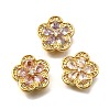 Brass Pave Cubic Zirconia Multi-strand Links KK-F913-06G-1