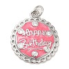 Brass Micro Pave Cubic Zirconia Pendants KK-Q775-20P-1