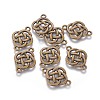 Flower Knot Tibetan Style Alloy Links connectors LS-X-TIBEP-R338-33AB-NR-1