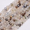 Natural White Agate Beads Strands G-G580-6mm-01-1