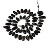 Natural Golden Sheen Obsidian Beads Strands G-Z091-A39-2