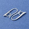 Brass Earring Hooks KK-H502-11S-01-2