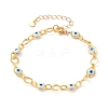 Brass Horse Eye Link Bracelets BJEW-JB05628-1