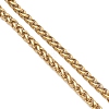 304 Stainless Steel Wheat Chain Bracelet Making AJEW-JB01472-3