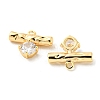 Brass Micro Pave Cubic Zirconia Charms KK-Q809-13G-2