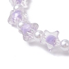 6Pcs 6 Colors Transparent Acrylic Beads Stretch for Women BJEW-JB11736-5