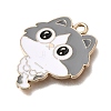 Alloy Enamel Pendants FIND-E047-02KCG-02-2