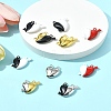 10 Sets Spray Painted Alloy Magnetic Pendants FIND-FS0004-24-10