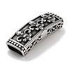 Tibetan Style 304 Stainless Steel Slide Charms/Slider Beads STAS-L274-004AS-2