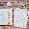 8Pcs 8 Style Plastic Drawing Painting Stencils Templates DIY-GF0004-82-6