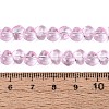 Baking Paint Transparent Glass Beads Strands GLAA-Q109-01A-02-4