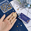 90Pcs 6 Styles Brass Hollow Beads KK-SC0007-93-3