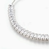 Brass Cubic Zirconia Bolo Tennis Bracelets BJEW-P232-03P-2