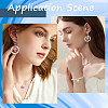 10Pcs 5 Colors Baking Paint Zinc Alloy with Resin Pendants FIND-SC0011-17-5
