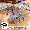 Wooden Stamps with Rubber DIY-WH0002-65H-4