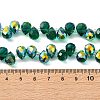 Electroplate Glass Beads Strands EGLA-D030-17-01-4