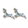 Alloy Enamel Pendants ENAM-N055-017A-01-NR-2