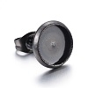 Stainless Steel Stud Earring Settings X-STAS-L211-07B-B-1