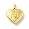 Brass Locket Pendants KK-C092-25G-08-1