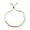 Cubic Zirconia Oval Tennis Bracelet for Men Women Gift BJEW-F417-05G-RS-2