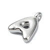 304 Stainless Steel Alphabet Pendants STAS-U033-02P-3