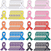 160Pcs 10 Colors Breast Cancer Awareness Pink Ribbon Enamel Pin JEWB-FH0003-22-1