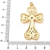 Brass Micro Pave Cubic Zirconia Pendants CU-CBA2F11-17G-01-3