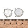 Brass Micro Pave Clear Cubic Zirconia Chandelier Component Links CU-CBA5585-03P-02-3