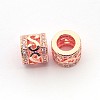 New Items Brass Micro Pave Cubic Zirconia Column Spacer Beads ZIRC-L007-04-2