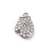 Christmas Series Brass Micro Pave Cubic Zirconia Pendants KK-Q010-01P-03A-1