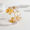 304 Stainless Steel Cuff Bangles for Women BJEW-F525-04D-G-1