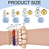 8 Styles Brass Smooth Round Beads KK-PH0013-53-2
