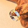304 Stainless Steel Cuff Rings LS-RJEW-S626-06GP-B-1