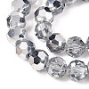 Transparent Electroplate Glass Beads Strands LS-EGLA-A035-T8mm-M01-3