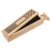 Rectangle Wood Incense Box AJEW-WH0817-031-1