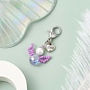 Angel Glass Seed Beads Pendant Decorations HJEW-MZ00109-03-2