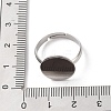 Non-Tarnish 304 Stainless Steel Pad Ring Settings STAS-K278-11E-P-3