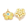 Translucent Evil Eye Resin Pendants KK-M219-22G-06-2